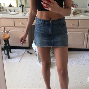 Free People Midrise Denim Mini Skirt